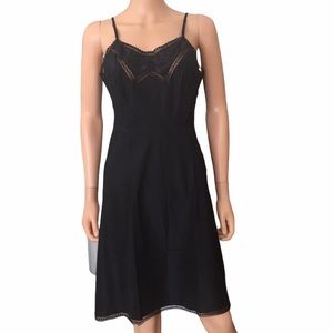 Vintage Barbizon 1950’s Tafredda black slip dress